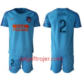 Atlético Madrid Fodboldtrøjer Godin 2 Børn Udebanesæt 2018/19 Kort ærmer